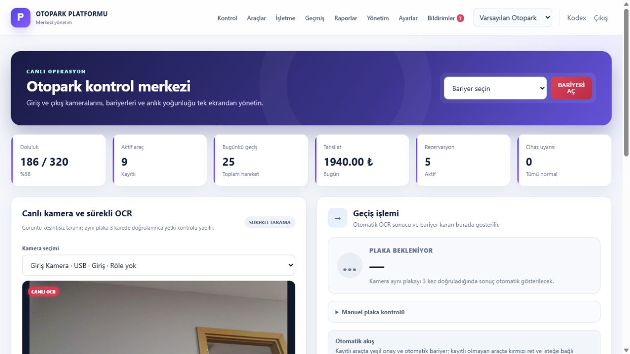 KodexGeçiş demo kontrol paneli
